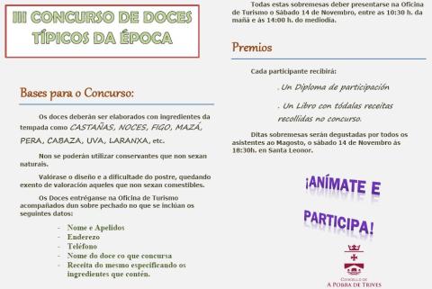 III CONCURSO DE DOCES TÍPICOS DE OUTONO