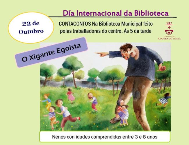 Contacontos con Valores para o festexo do Día Internacional da Biblioteca