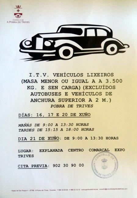 ITV Vehículos Lixeiros Xuño 2016