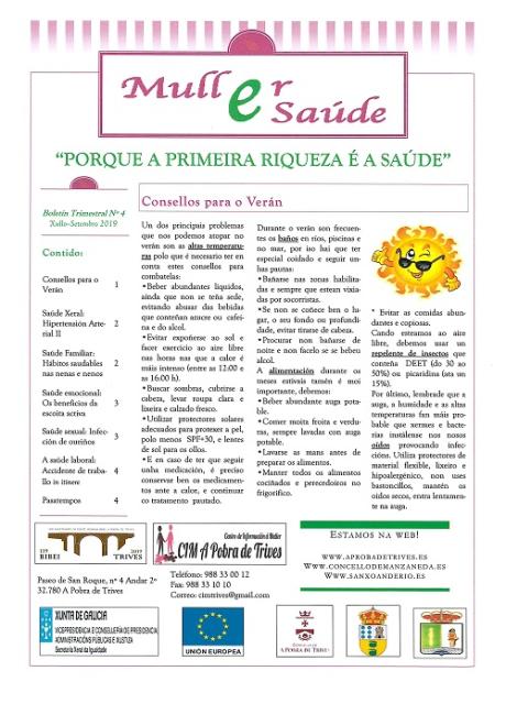 Boletín trimestral "Muller e Saúde" - nº4