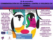 Conmemoración do Día Mundial Contra a Violencia de Xénero