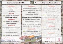 Programación do mes de Novembro