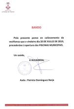 Apertura das Piscinas Municipais - Verán 2019
